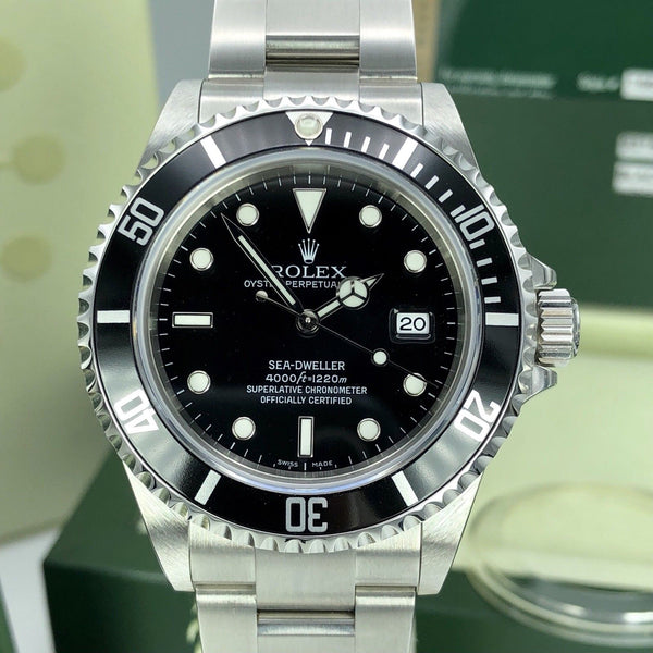 NOS Rolex 16600 Sea-Dweller Full Set Card V Serial Open Card