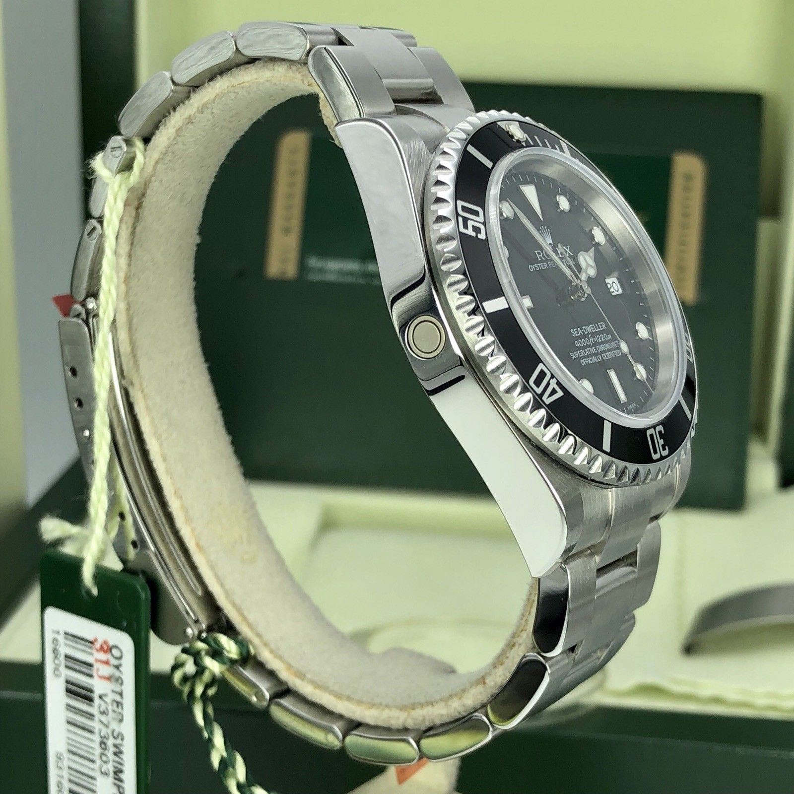 NOS Rolex 16600 Sea-Dweller Full Set Card V Serial Open Card