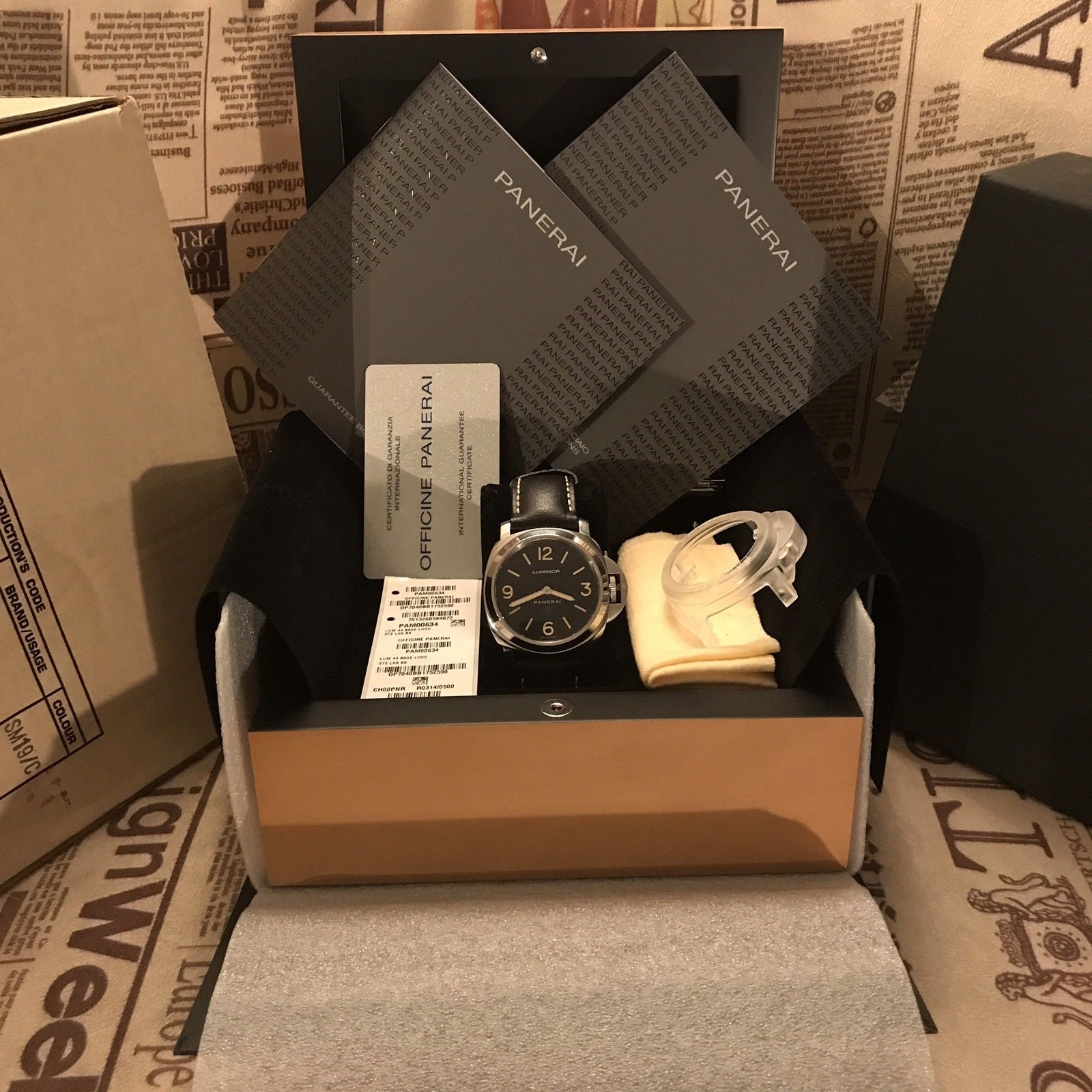 UNWRON Panerai Luminor Base Logo Acciaio PAM00634 Special Edition For Paneristi