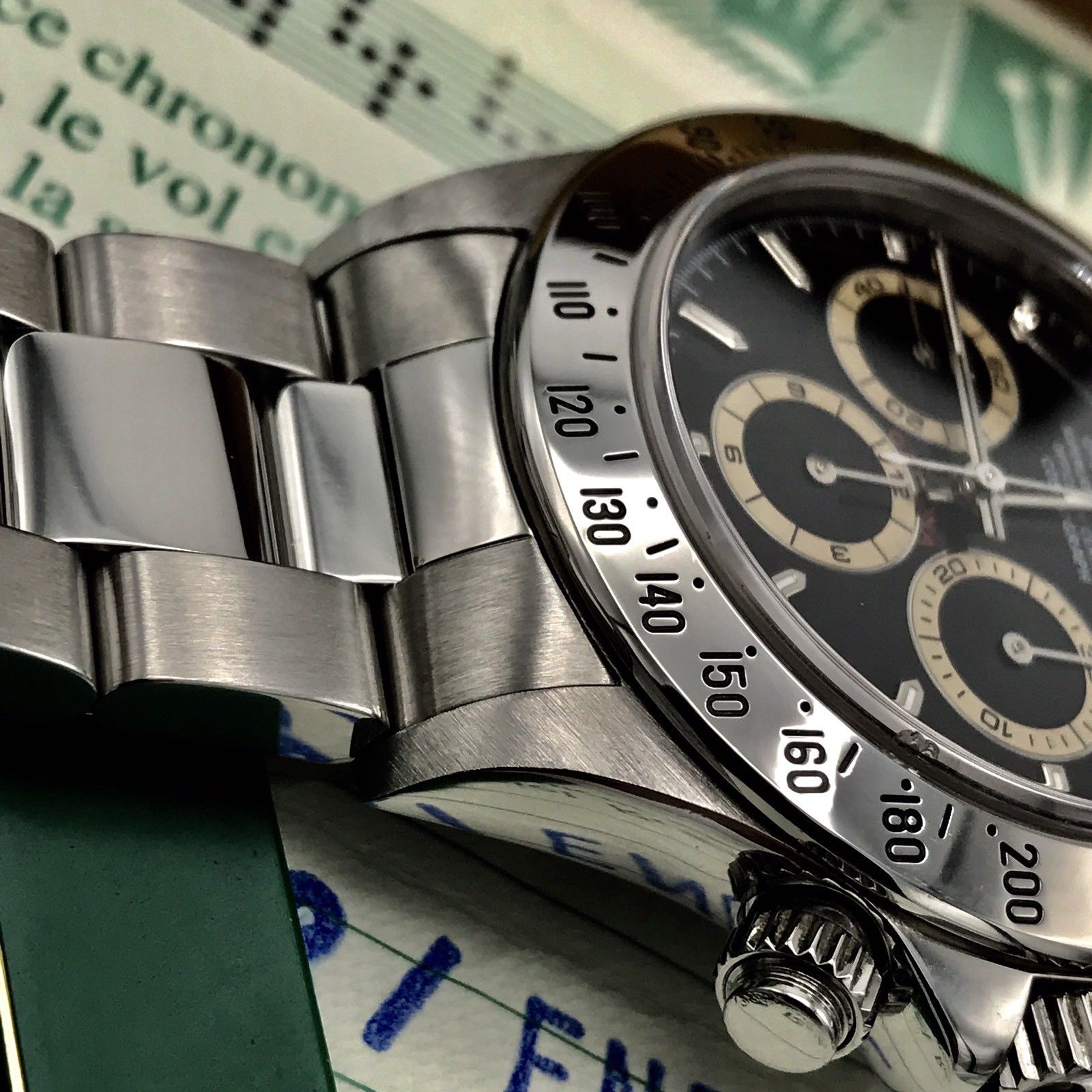 Rolex Daytona 16520 Zenith Patrizzi Dial W Serial FULL SET Mint Condition