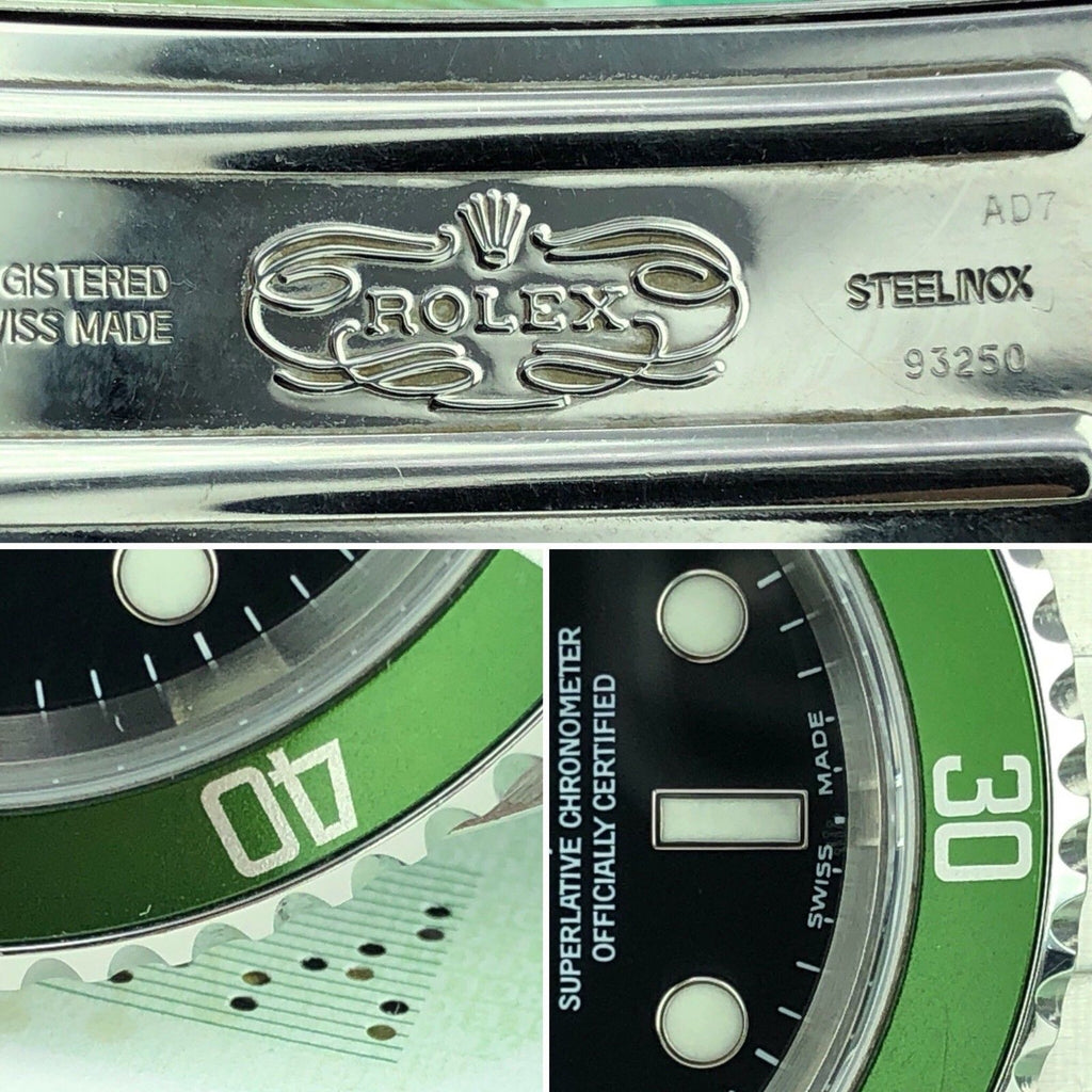 2003 Rolex 16610LV Submariner Anniversary Y Serial Fat Four Mk1 Full Set Papers