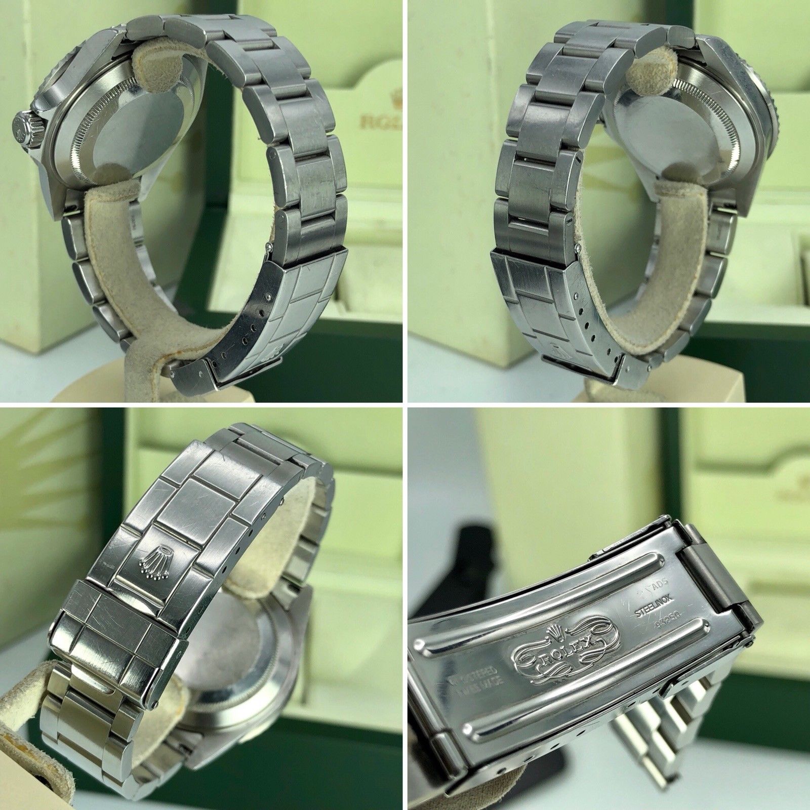 2003 Vintage Rolex 16610LV Submariner Anniversary Y Serial Flat/Fat Four 4 Mk1