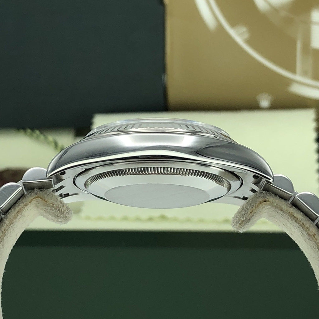 2012 Rolex 116234 DateJust 36mm Steel And 18k Gold Bezel Jubilee With box & Card