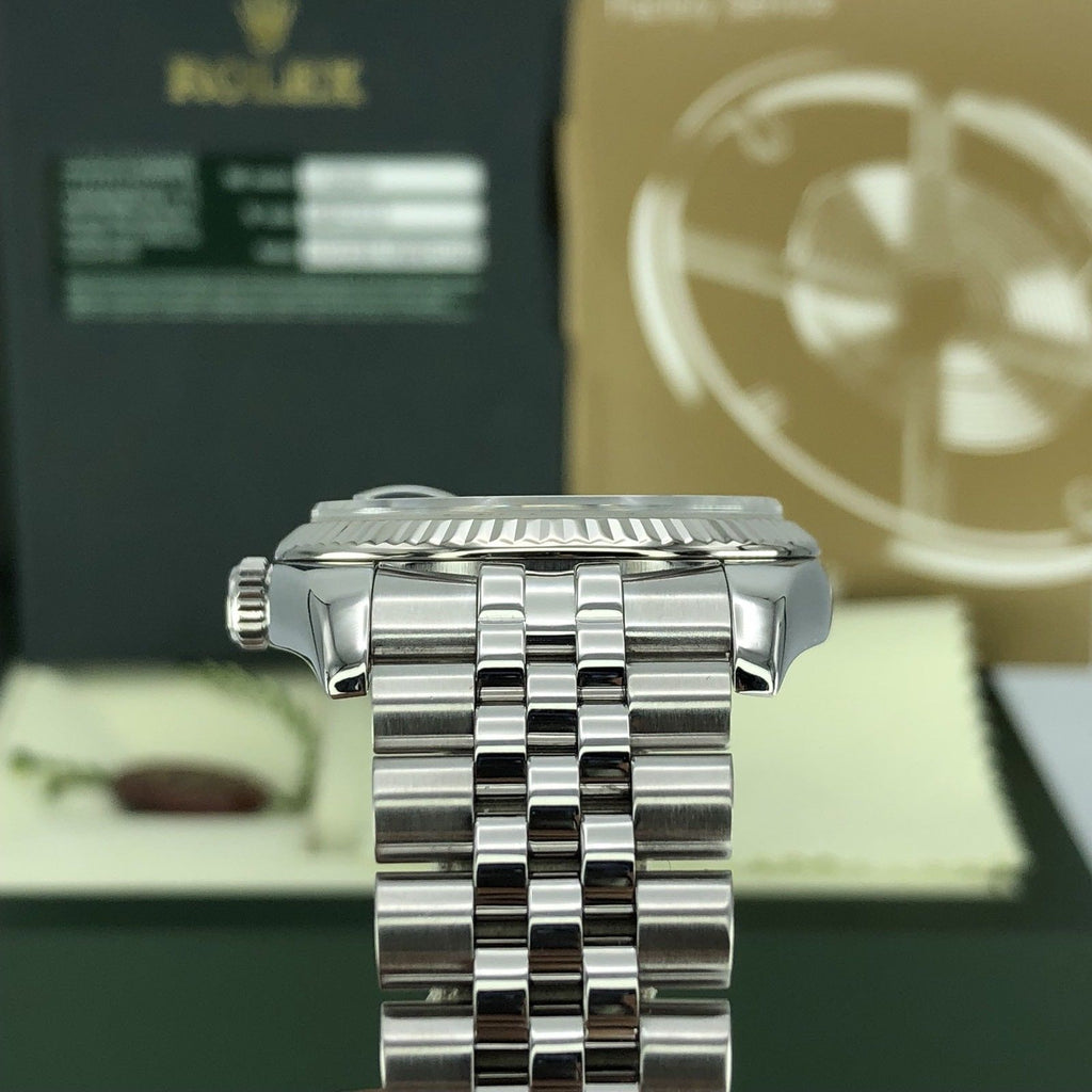 2012 Rolex 116234 DateJust 36mm Steel And 18k Gold Bezel Jubilee With box & Card