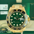 2018 Rolex 116718 LN GMT Master II Solid 18k Green Dial Box And card