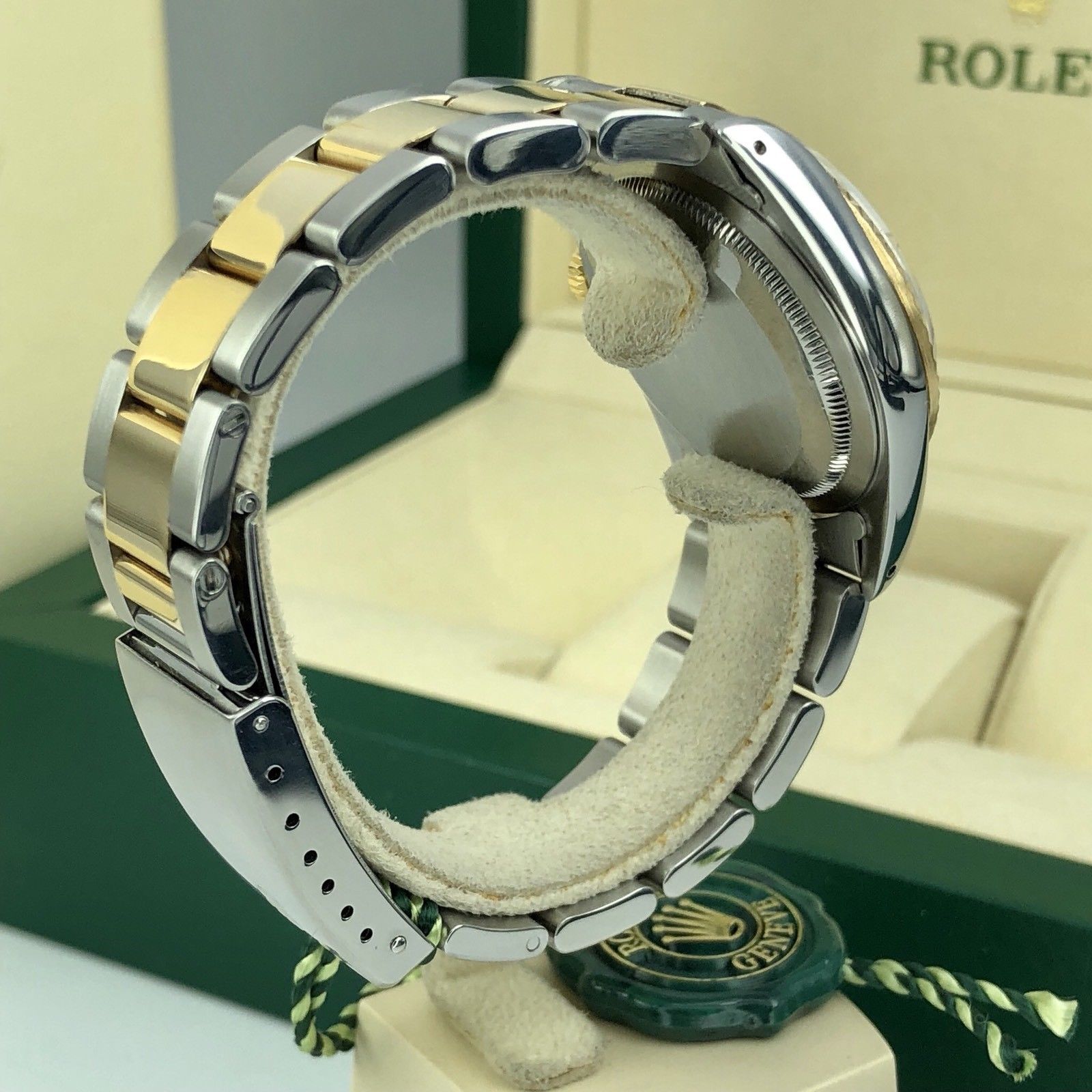 1994 Rolex 16233 DateJust 36mm Steel And 18k Gold Dial Oyster With box
