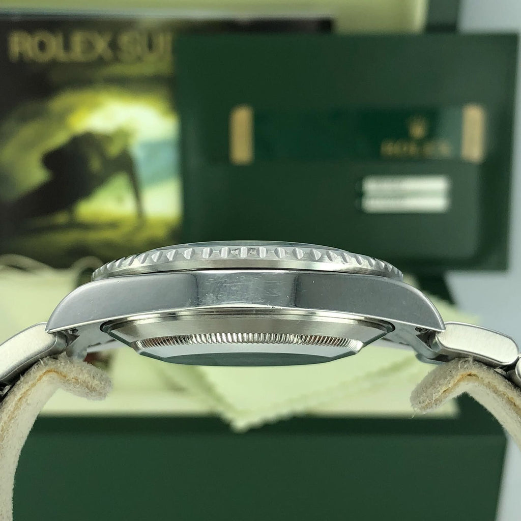 Rolex 16610LV Submariner Anniversary Green Kermit Full Set Card 2008 M Serial