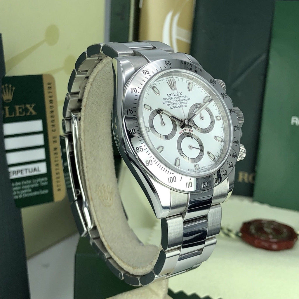 Rolex Daytona 116520 Unpolished mint Full Set Box & Card G serial Open Card