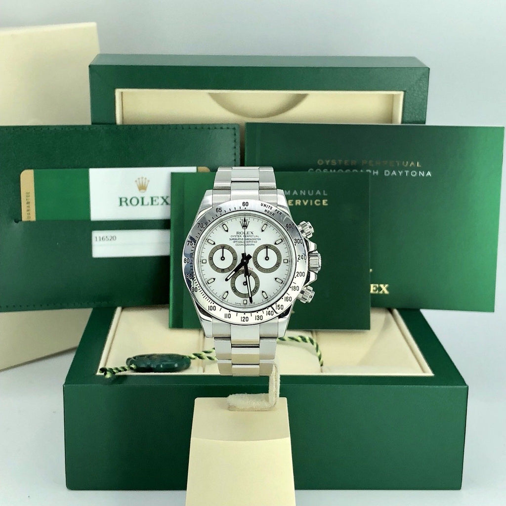 Rolex Daytona 116520 Unpolished mint Full Set Box & Card Random serial Open Card