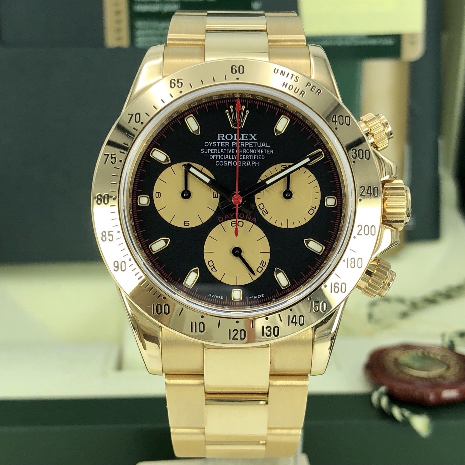 2007 Rolex Daytona 116528 Paul Newman Dial V Serial Full Set Papers Unpolished