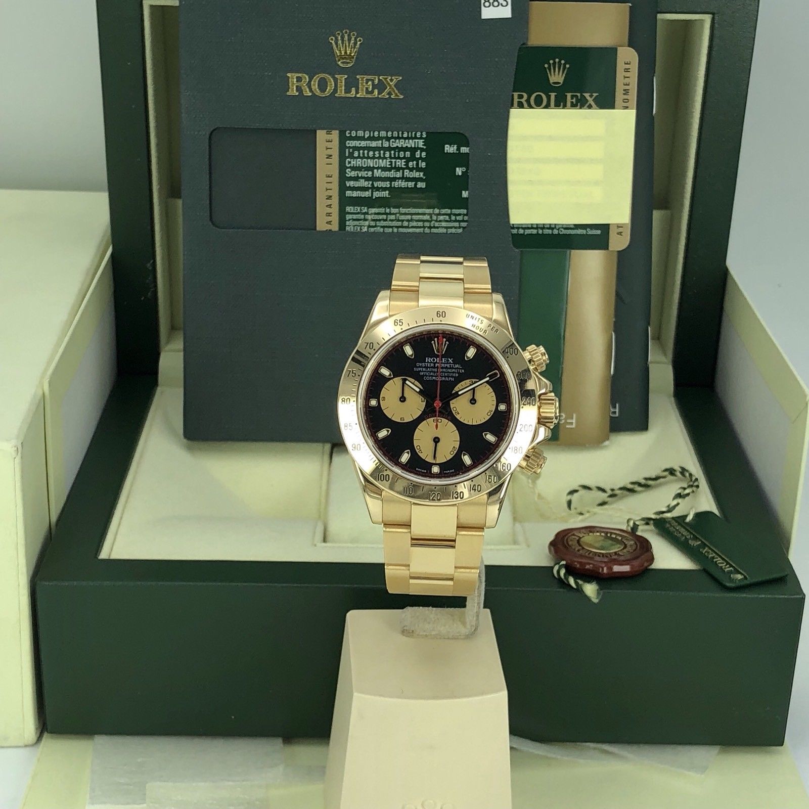 2007 Rolex Daytona 116528 Paul Newman Dial V Serial Full Set Papers Unpolished