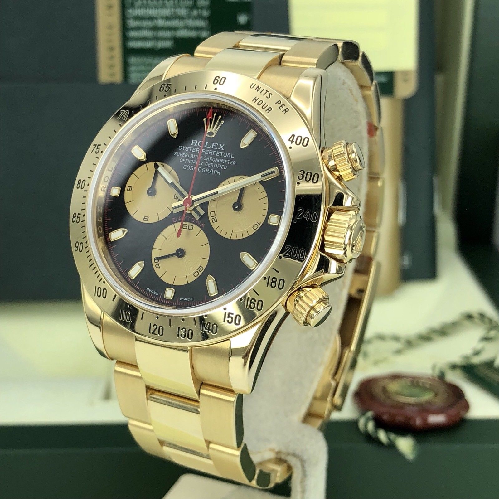 2007 Rolex Daytona 116528 Paul Newman Dial V Serial Full Set Papers Unpolished