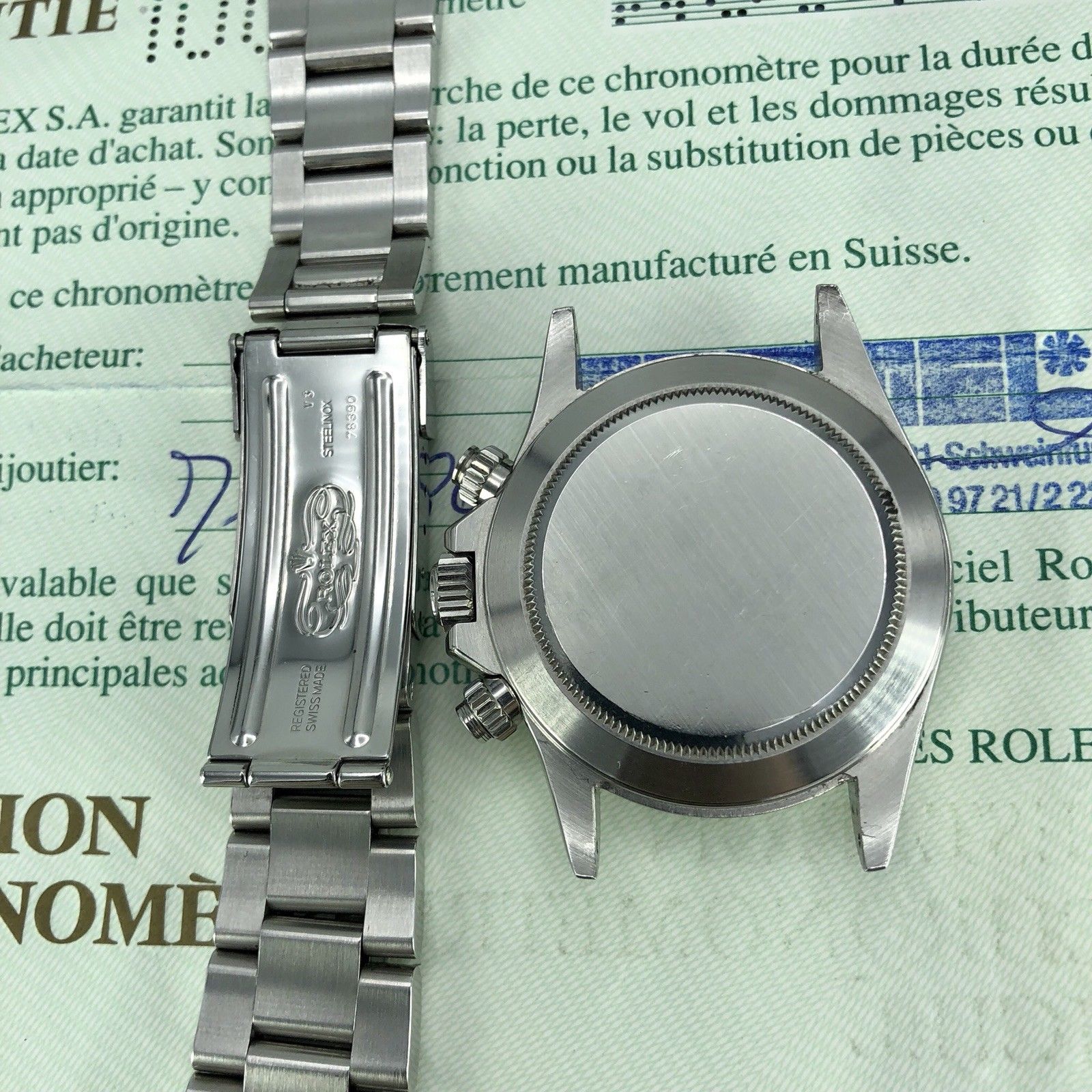 Rolex Daytona 16520 Zenith 1996 W Serial Patrizzi FULL SET Box & Papers (Copy)