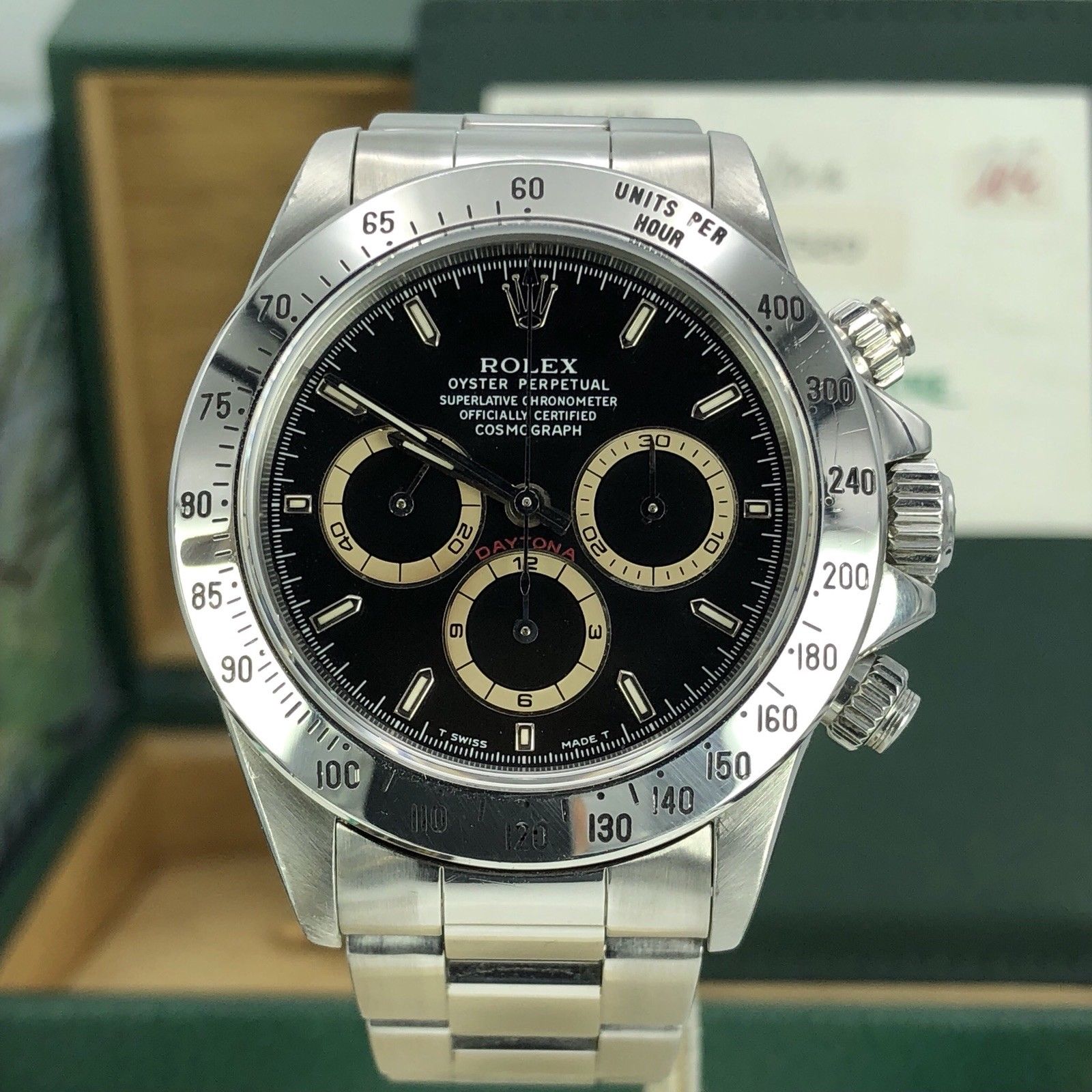 Rolex Daytona 16520 Zenith 1996 W Serial Patrizzi FULL SET Box & Papers (Copy)