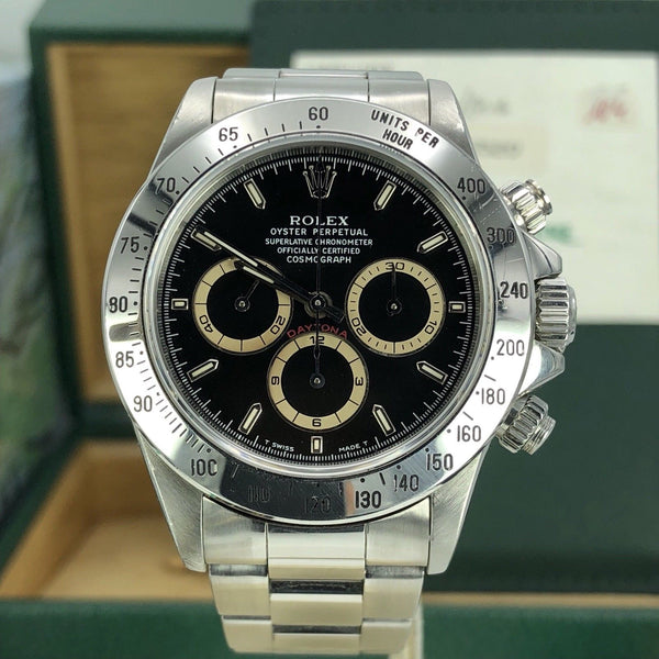 Rolex Daytona 16520 Zenith 1996 W Serial Patrizzi FULL SET Box & Papers (Copy)