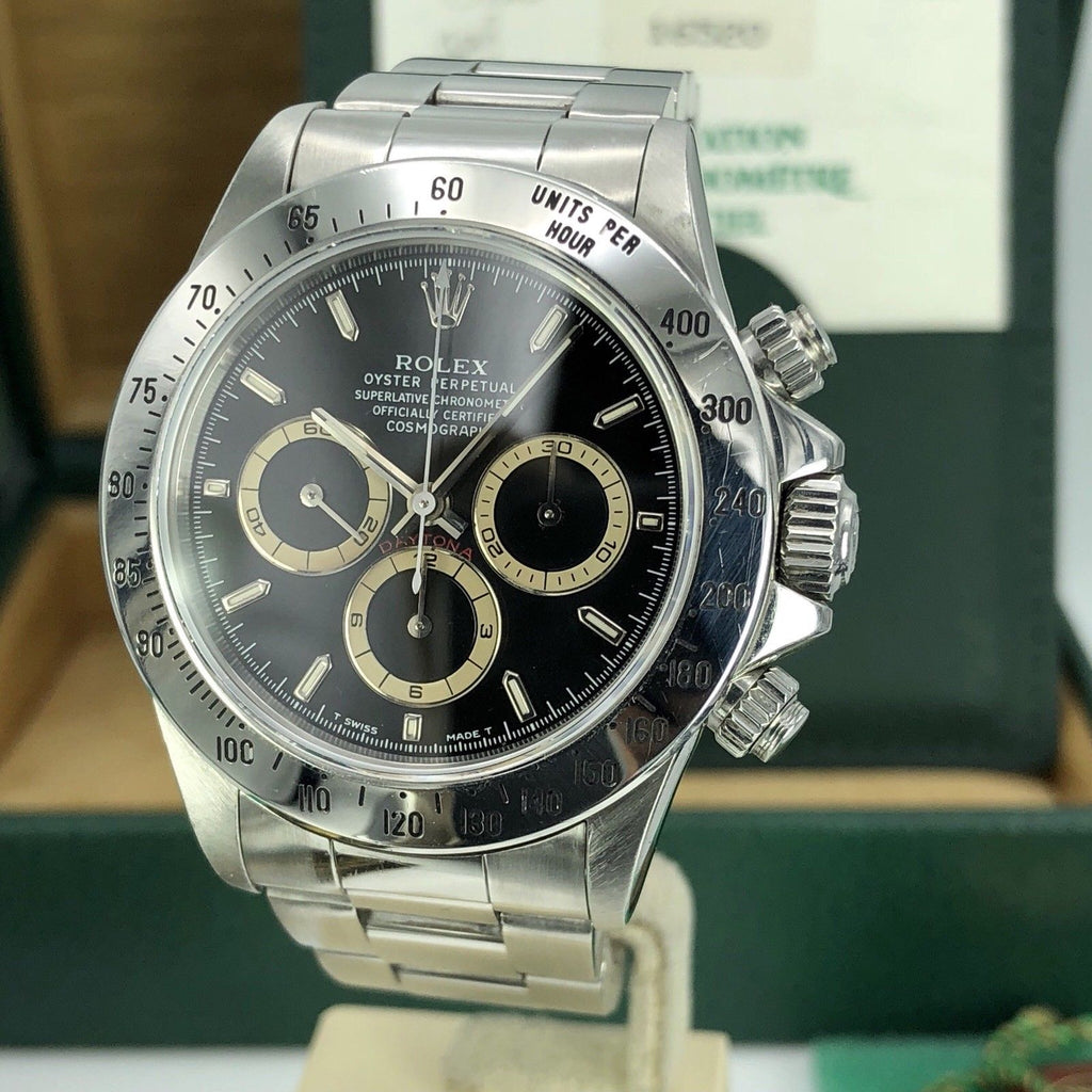 Rolex Daytona 16520 Zenith 1996 W Serial Patrizzi FULL SET Box & Papers (Copy)