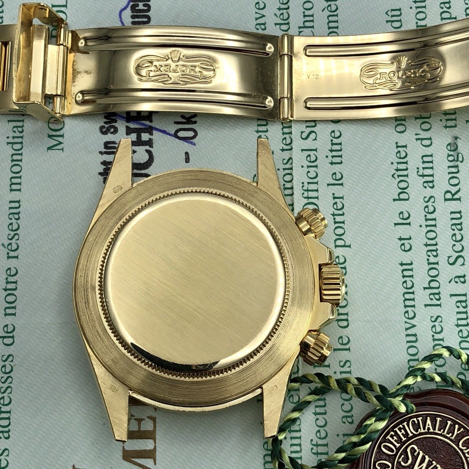 1997 Vintage Rolex Daytona 16528 Zenith U Serial 18k FULL SET Box & Papers