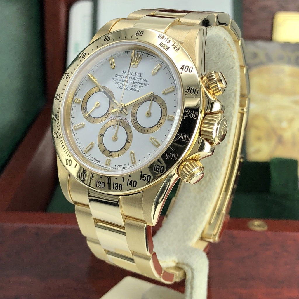 1997 Vintage Rolex Daytona 16528 Zenith U Serial 18k FULL SET Box & Papers