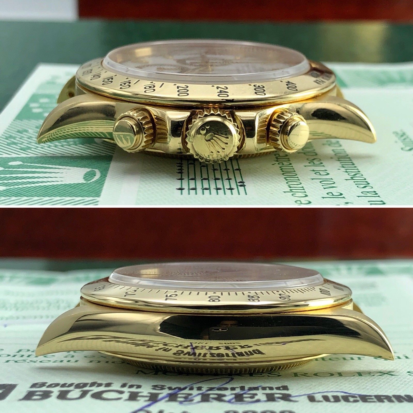 1997 Vintage Rolex Daytona 16528 Zenith U Serial 18k FULL SET Box & Papers