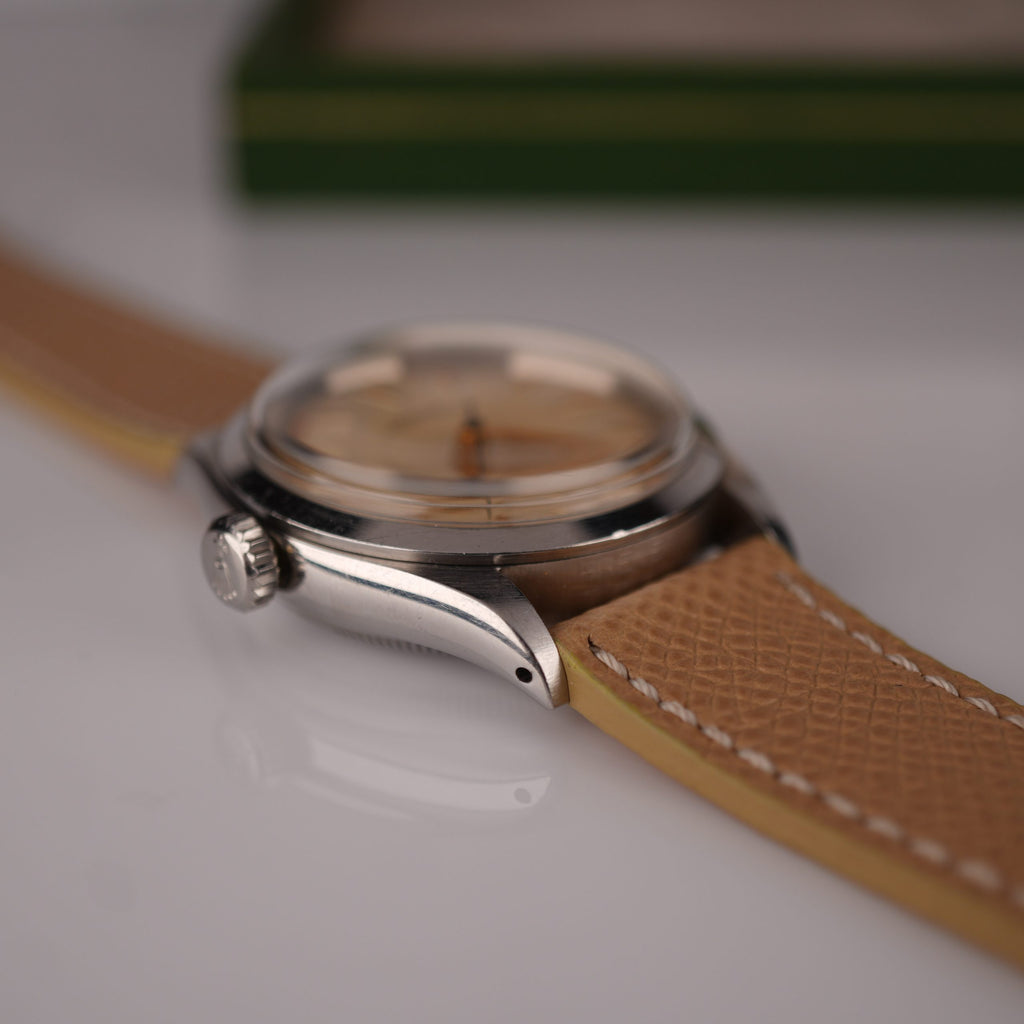 1954 Rolex Oyster Perpetual 6284 With Perfect Radium Honeycomb Dial