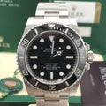 2017 Rolex Submariner 114060 No date Ceramic pre-owned box papers