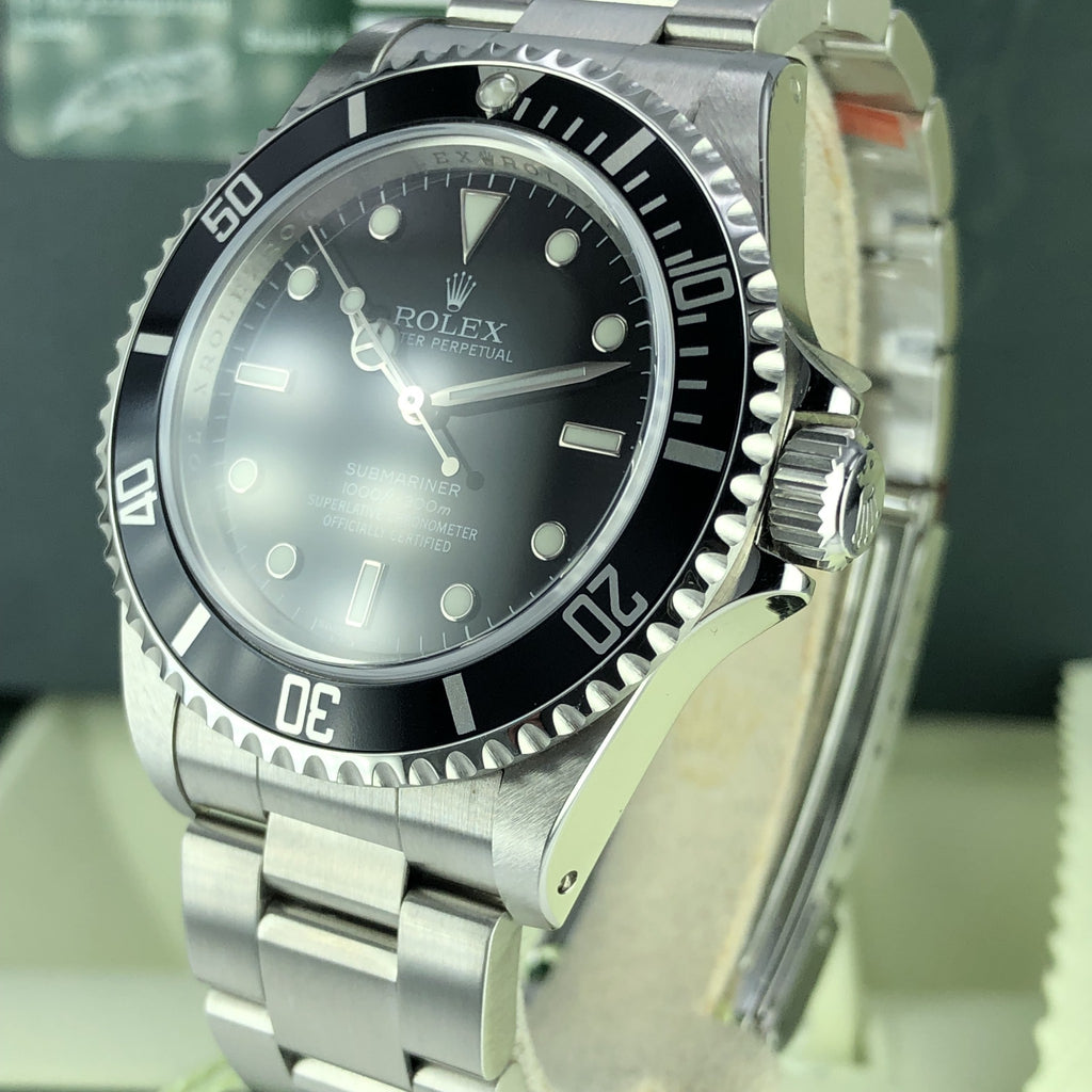 2010 NOS Rolex 14060 Submariner No Date Full Set Box & Card V Serial