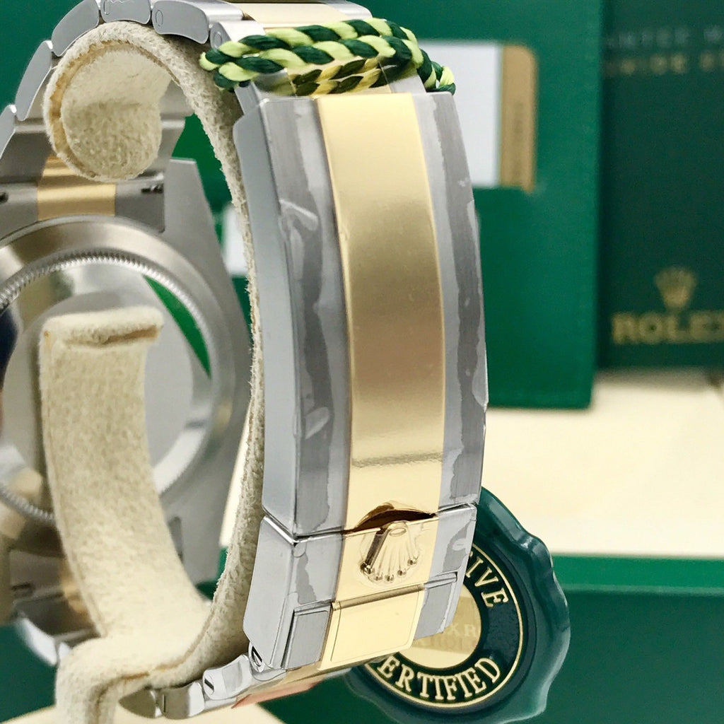 Unworn Rolex Submariner 116613LB 18k gold & Steel Blue Dial Box and Card 2017