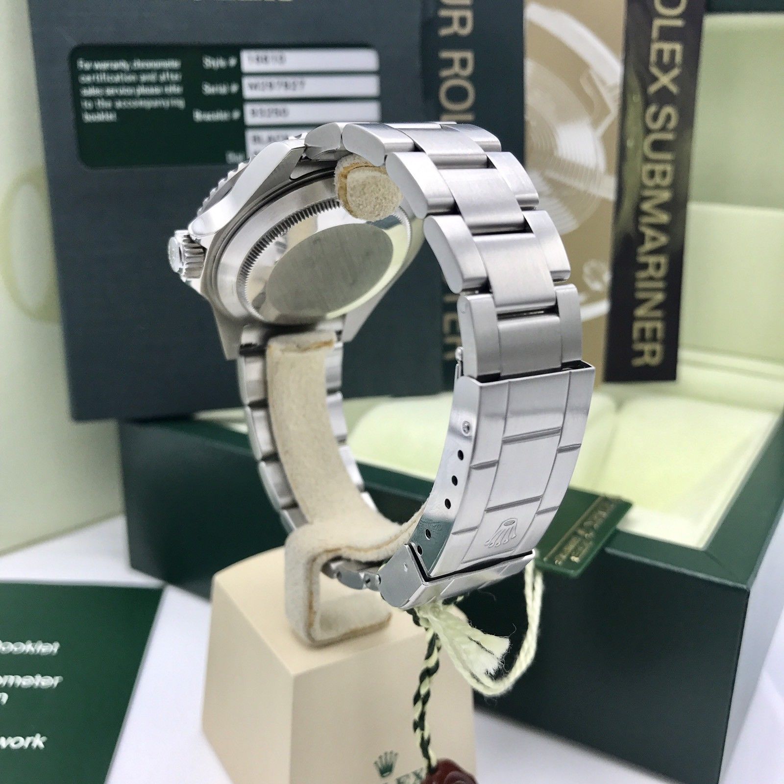 Rolex Submariner 16610 Engraved FULL SET Papers M Serial 2008 Unpolished