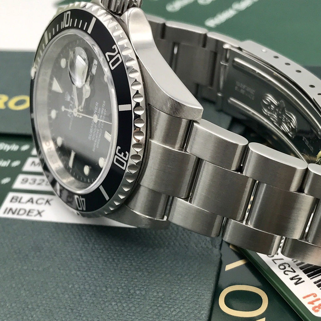 Rolex Submariner 16610 Engraved FULL SET Papers M Serial 2008 Unpolished