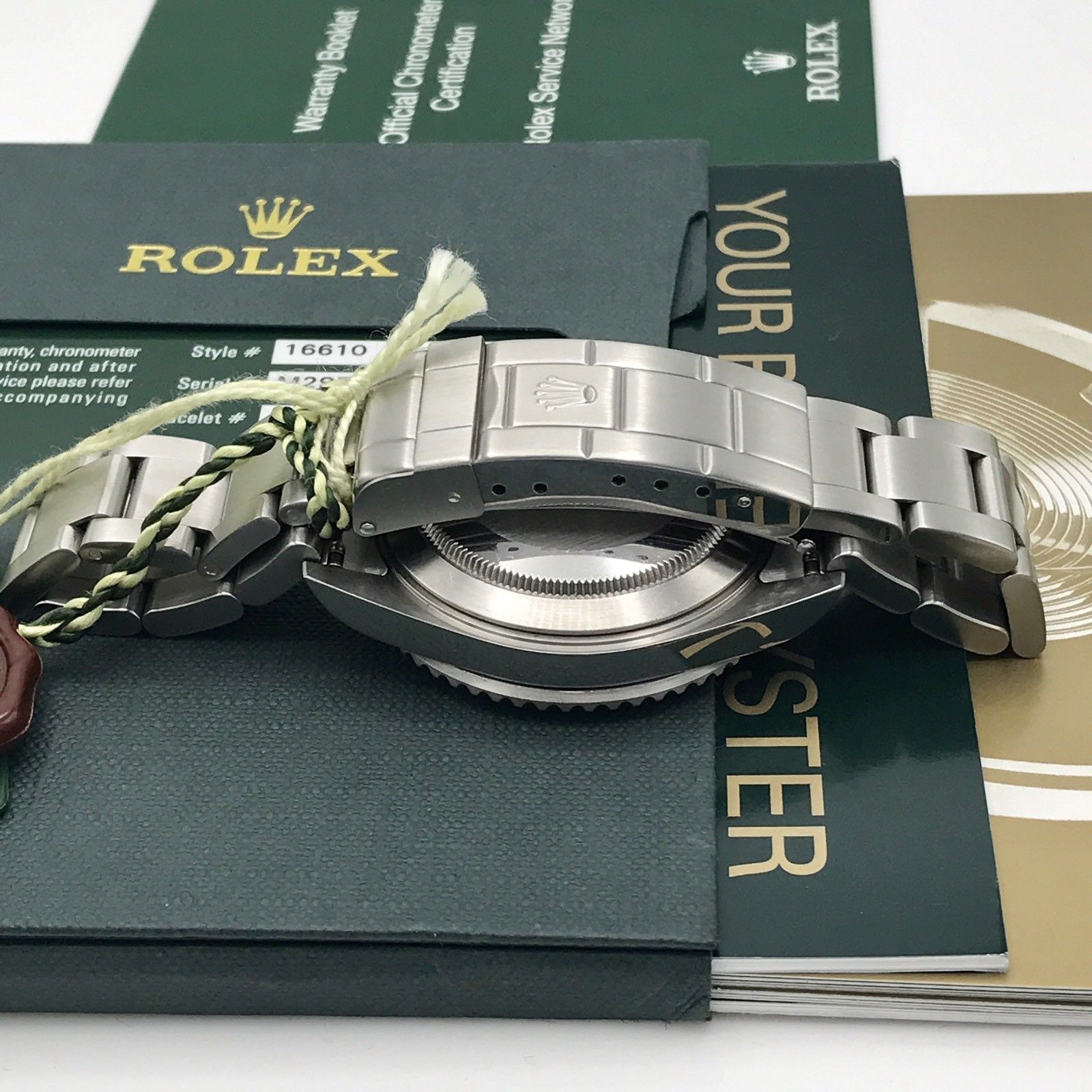 Rolex Submariner 16610 Engraved FULL SET Papers M Serial 2008 Unpolished