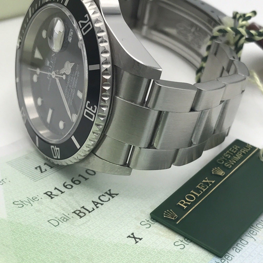 Rolex Submariner 16610 FULL SET Papers Z Serial 2006 Unpolished