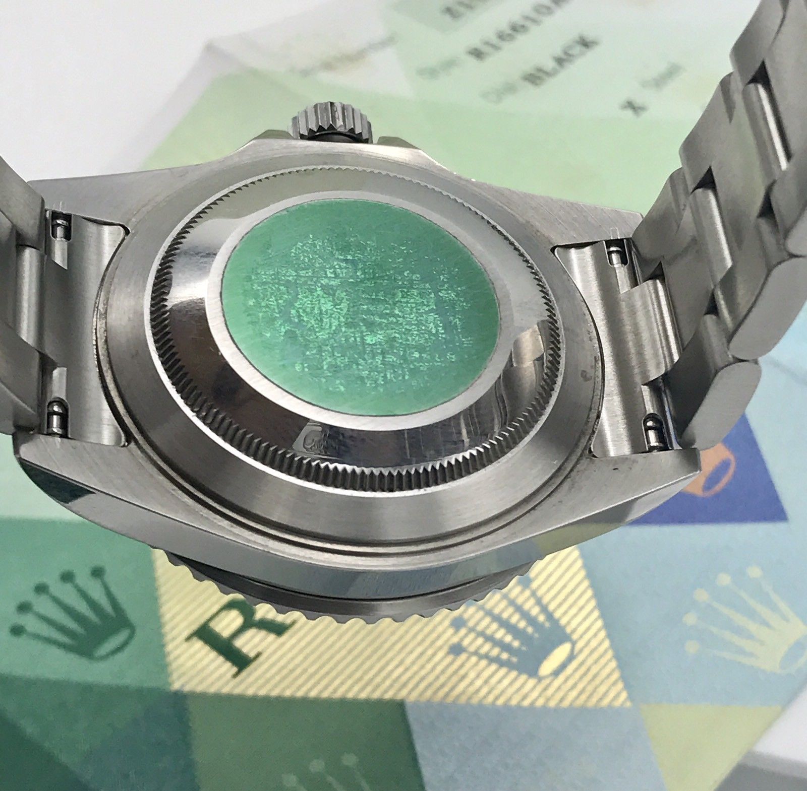 Rolex Submariner 16610 FULL SET Papers Z Serial 2006 Unpolished