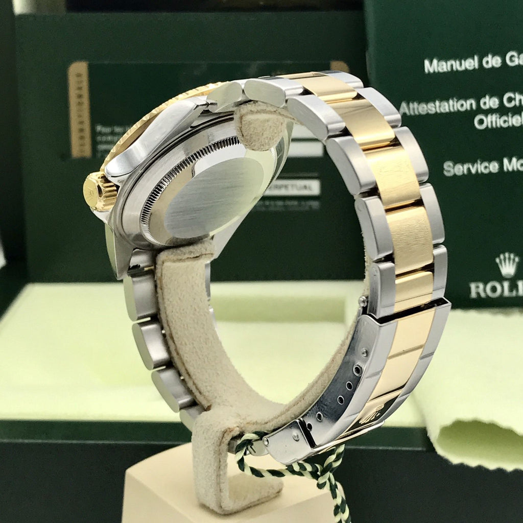 Rolex Submariner 16613 18k gold & Steel engraved Blue Dial Box and Card 2009
