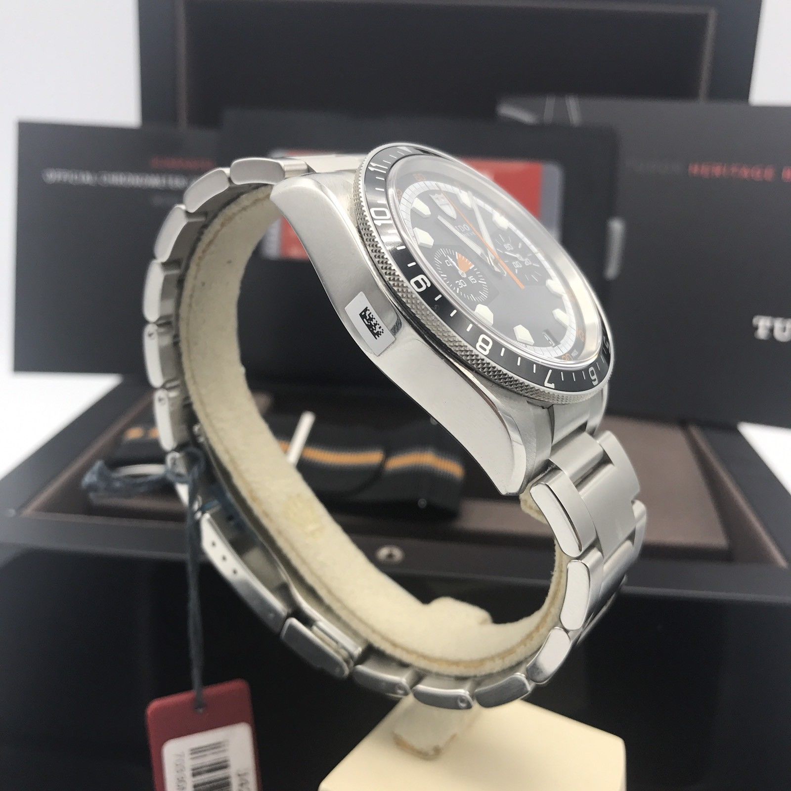 Unworn 70330N TUDOR Heritage Chronograph Black/Gray Dial Men’s Automatic Fullset