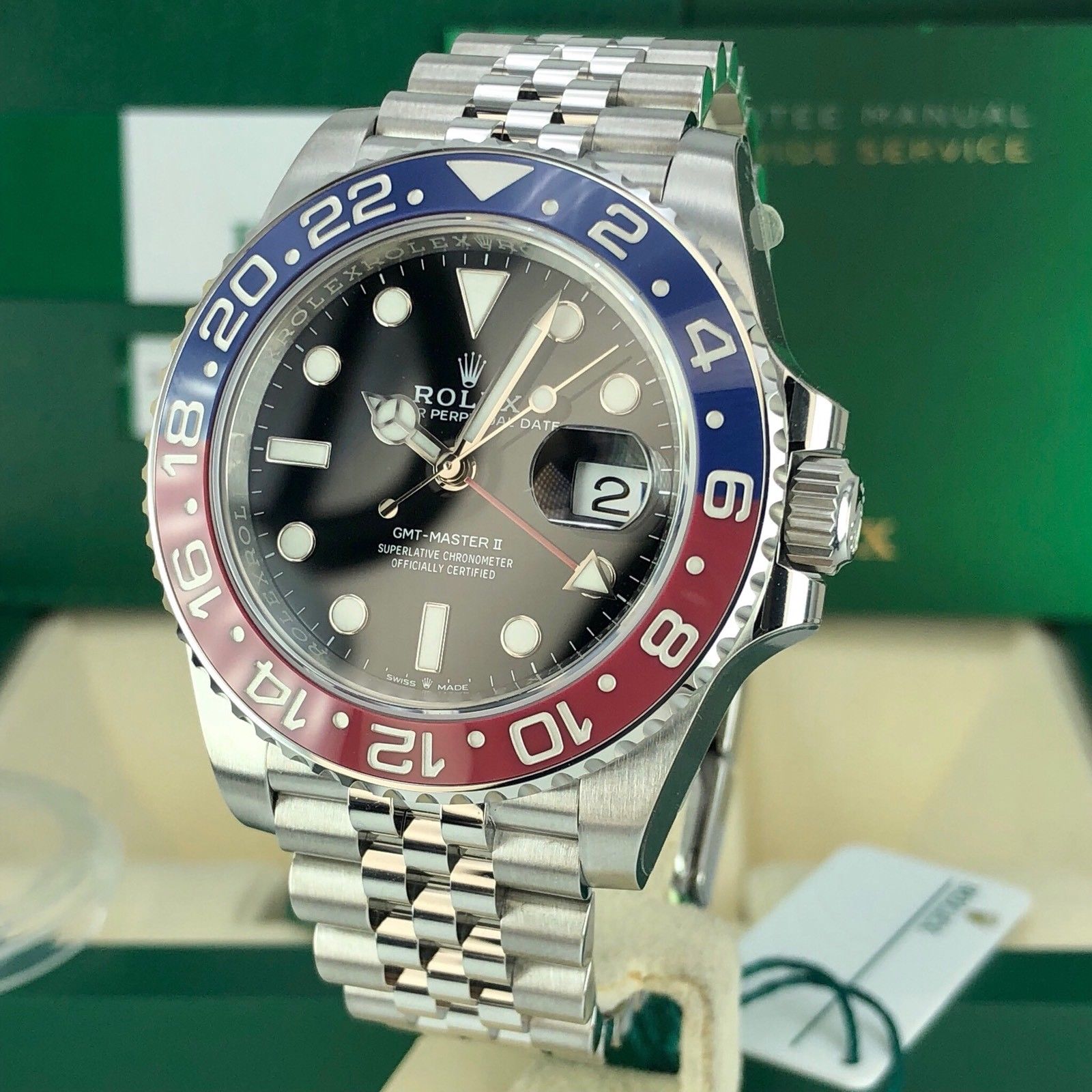 Unworn Rolex 126710 BLRO GMT Master II Pepsi Basel 2018 New Release Sealed