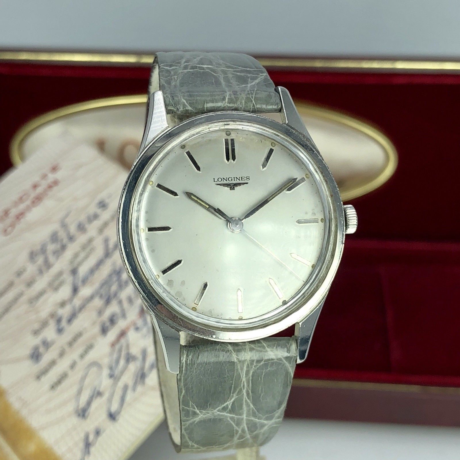 Vintage Longines Ref. 6995 Cal. 23ZS 35mm Box & Papers From 1965