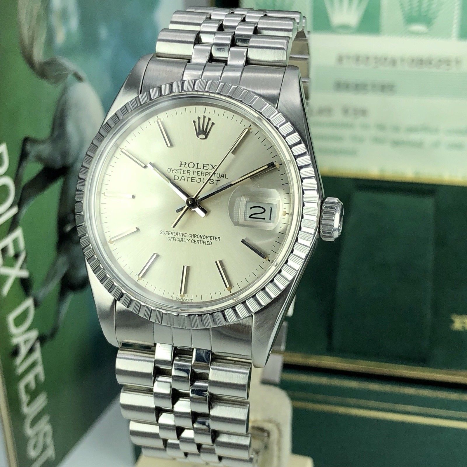 1984 Vintage Rolex 16030 Datejust Good Condition With Box Papers Full Set