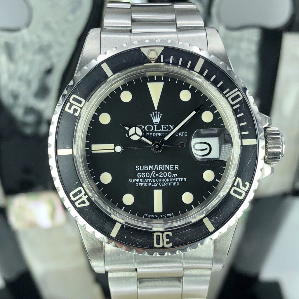 1978 Vintage Rolex Submariner 1680 Untouched Creamy Dial Gray Faded Insert