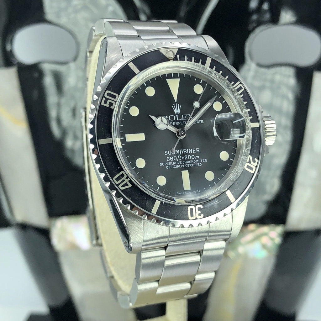 1978 Vintage Rolex Submariner 1680 Untouched Creamy Dial Gray Faded Insert