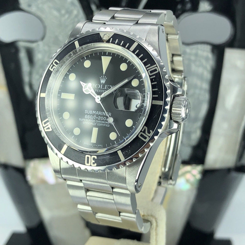 1978 Vintage Rolex Submariner 1680 Untouched Creamy Dial Gray Faded Insert