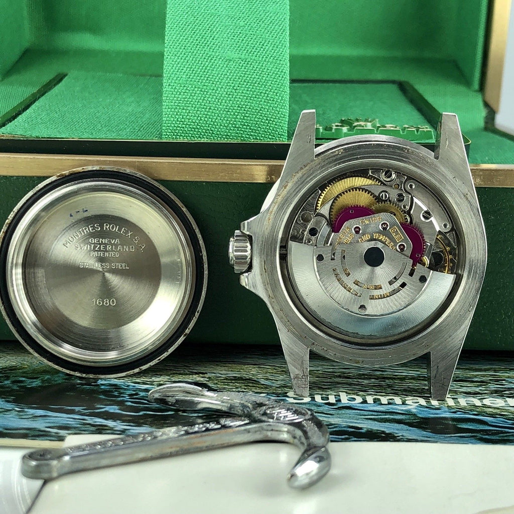 Vintage Rolex 1680 Submariner Super Pumpkin Dial 1978 Full Set box & Papers