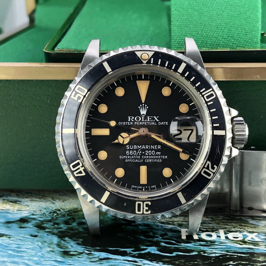 Vintage Rolex 1680 Submariner Super Pumpkin Dial 1978 Full Set box & Papers