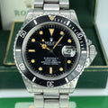 1986 Vintage Rolex 16800 Submariner Heavy Patina dial Unpolished box & Papers