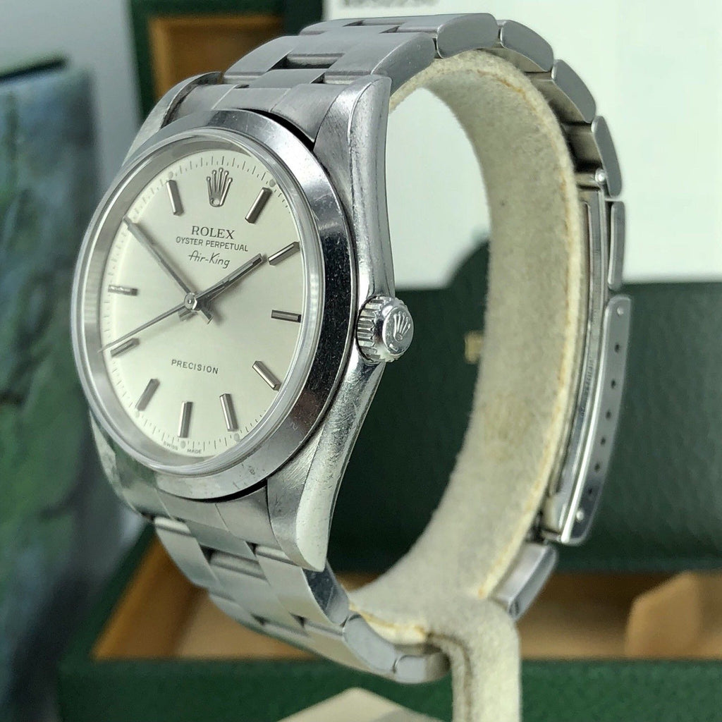 2000 Vintage Rolex 14000 Air-King Unpolished with Box and Papers