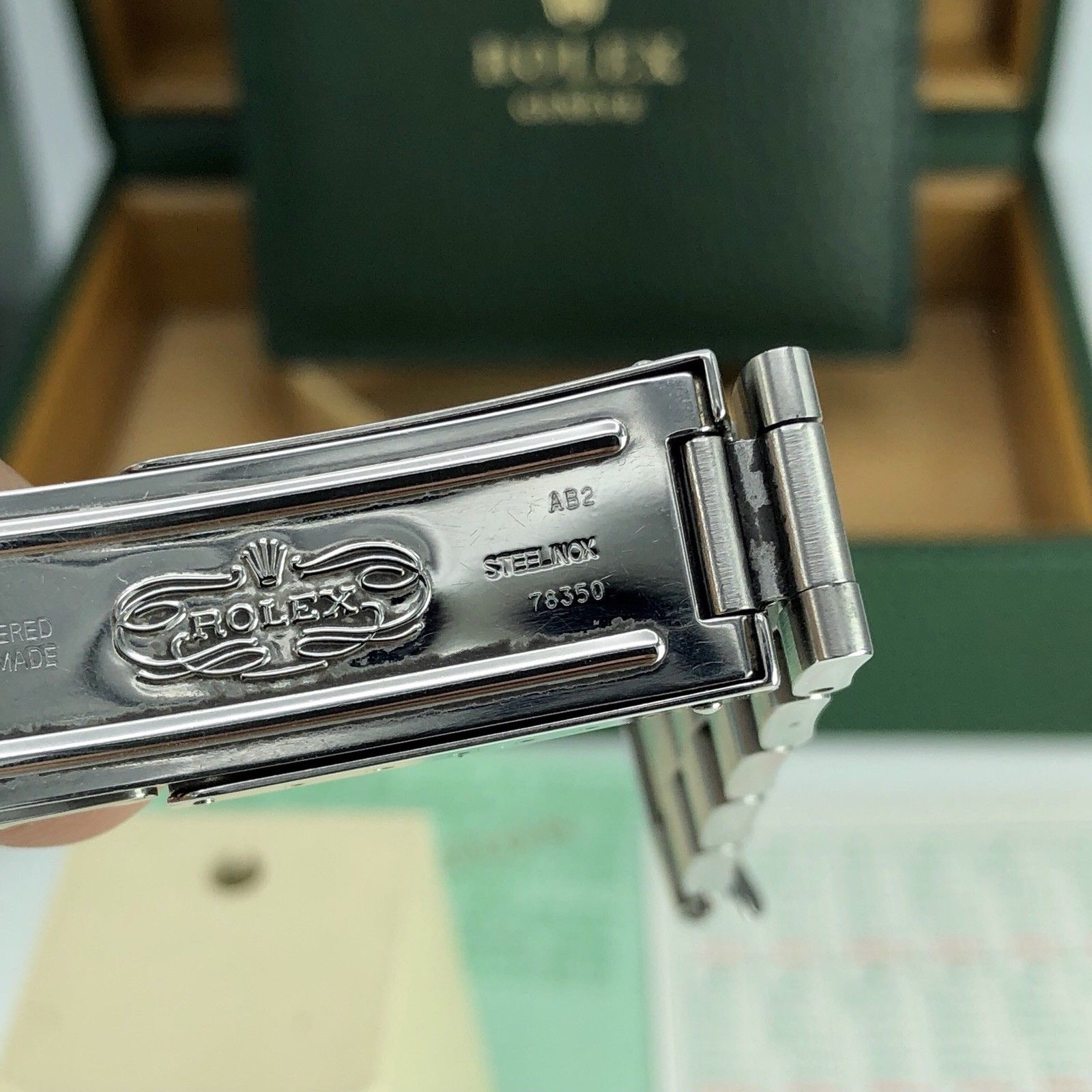 2000 Vintage Rolex 14000 Air-King Unpolished with Box and Papers