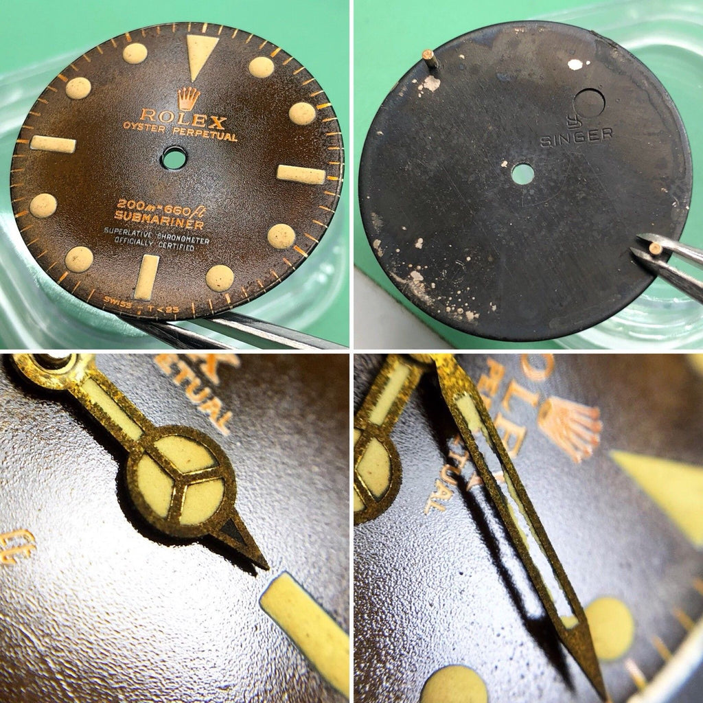 1964 Vintage Rolex 5512 Submariner Tropical Gilt Dial Unpolished box & Papers