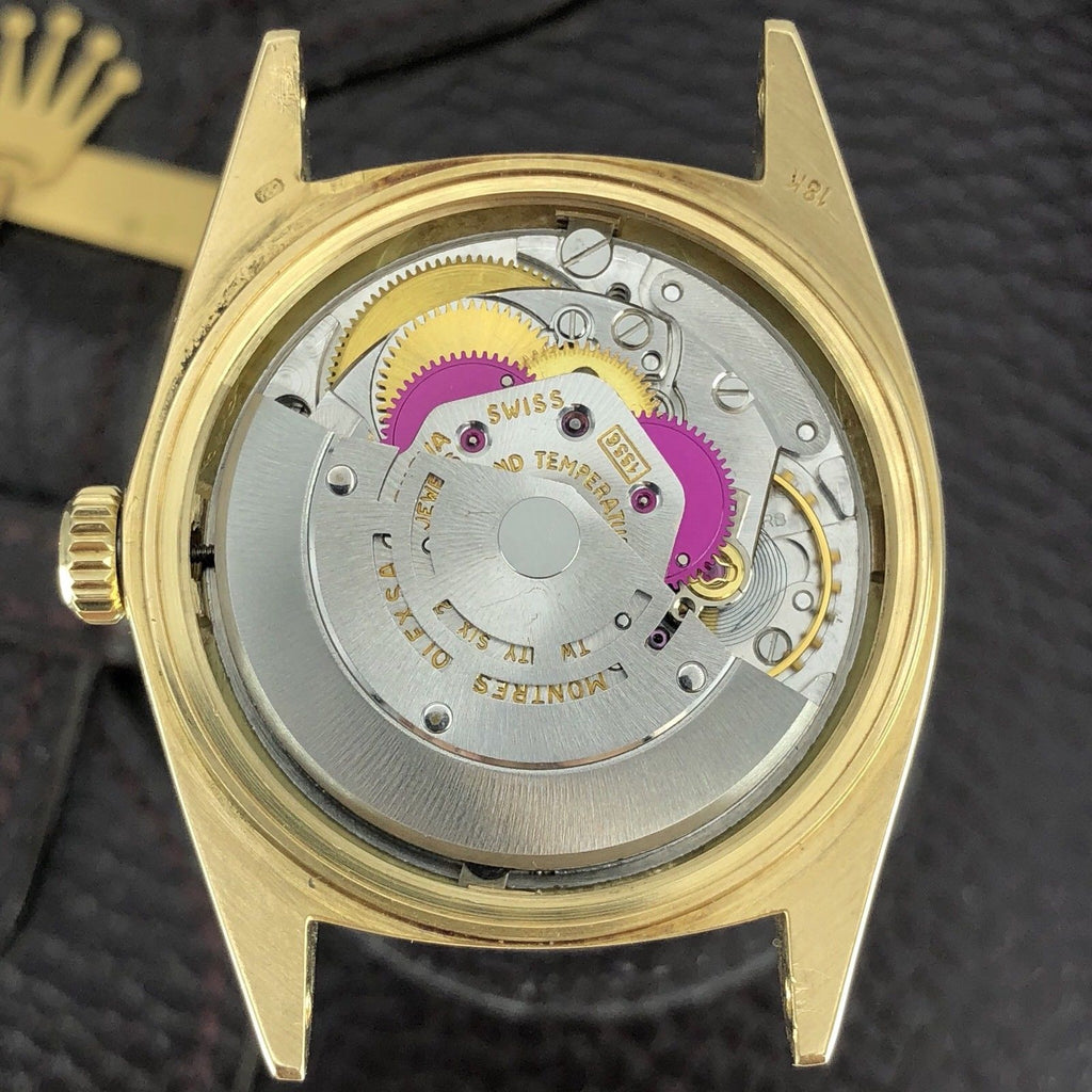 Vintage Rolex Arabic Day Date 1803 Solid 18k Silver Linen Dial Saudi Engraving