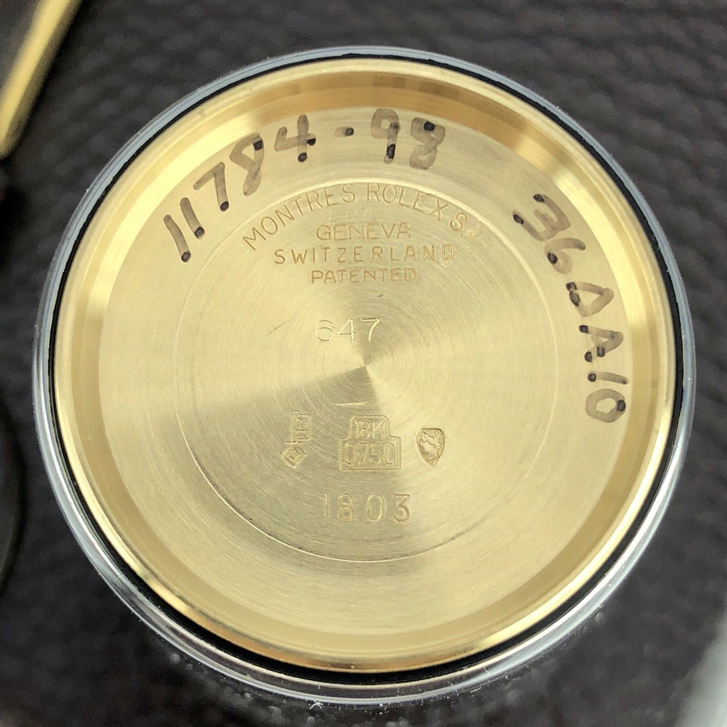 Vintage Rolex Arabic Day Date 1803 Solid 18k Silver Linen Dial Saudi Engraving