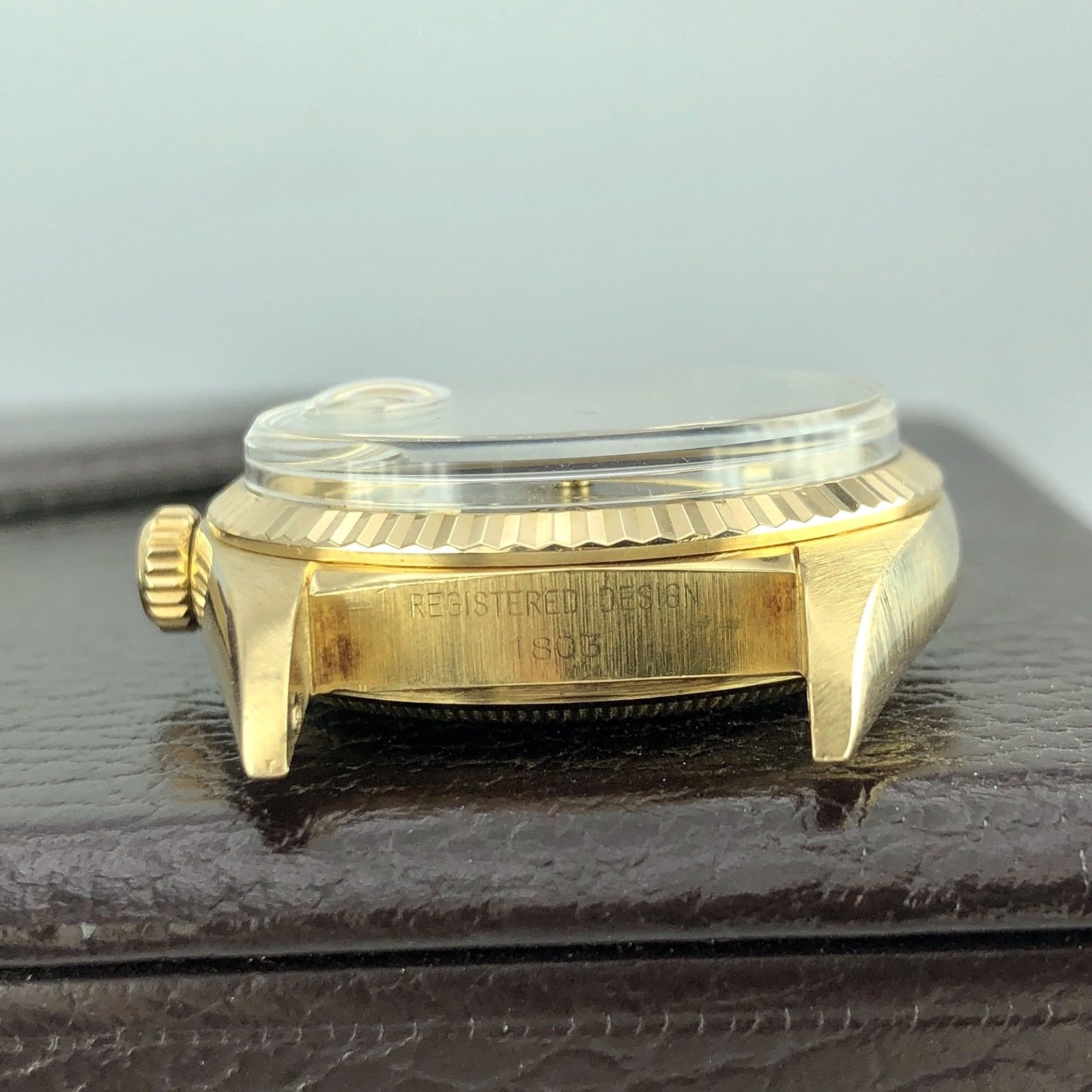 Vintage Rolex Arabic Day Date 1803 Solid 18k Silver Linen Dial Saudi Engraving