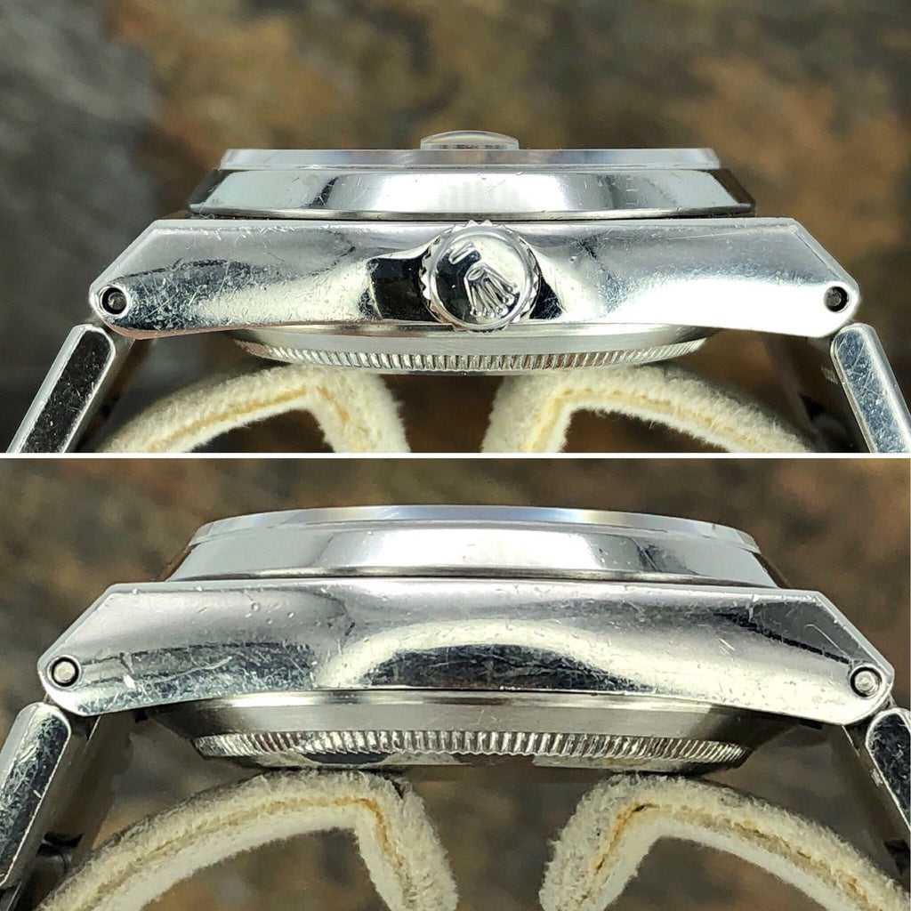 1982 Vintage Rolex DateJust Oyster quartz 17000 Black Dial Unpolished Case